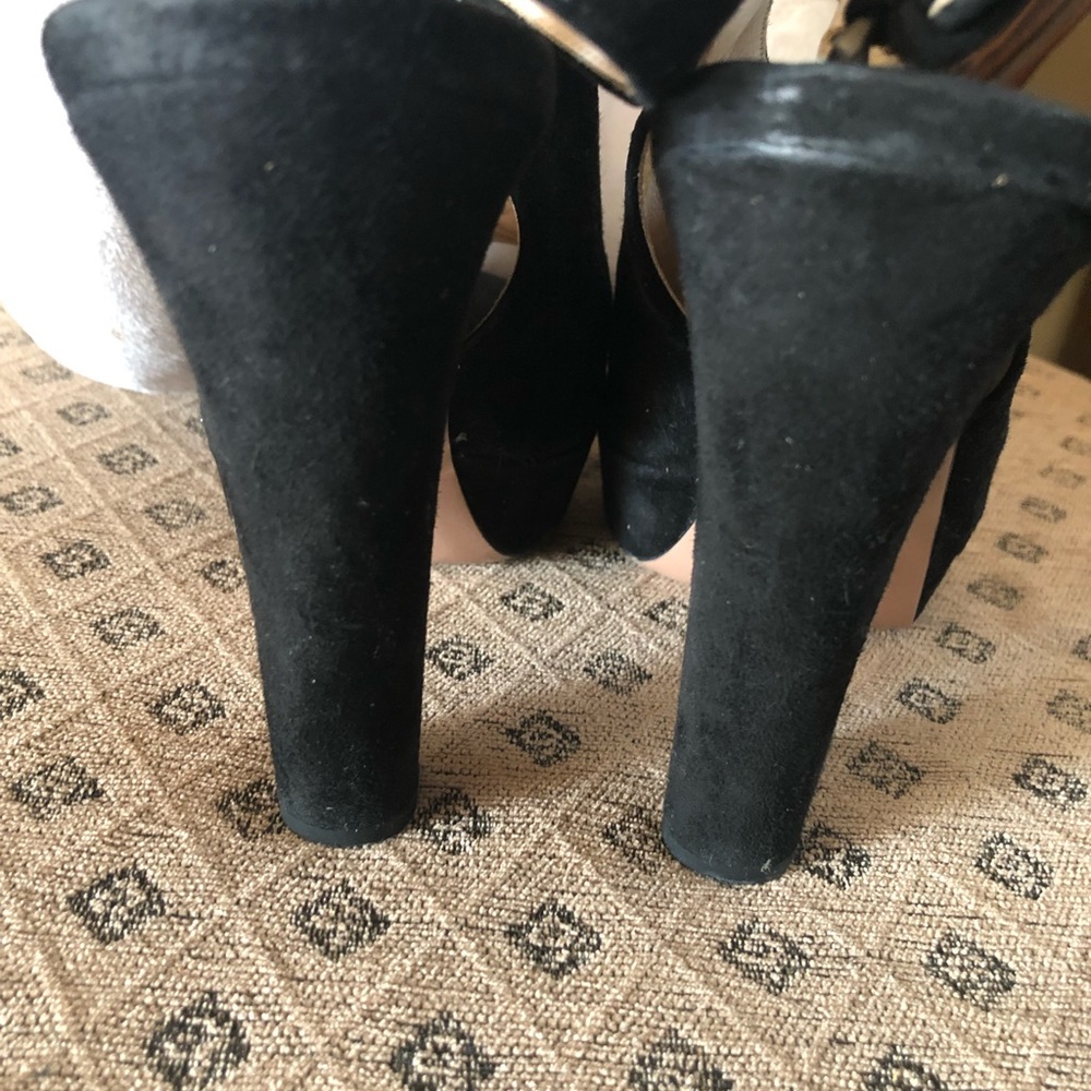 Prada Black Suede Sandals 38 View 4